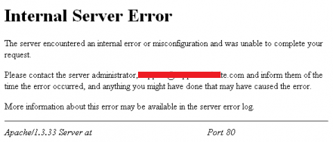 Internal Server Error on Your WordPress Website