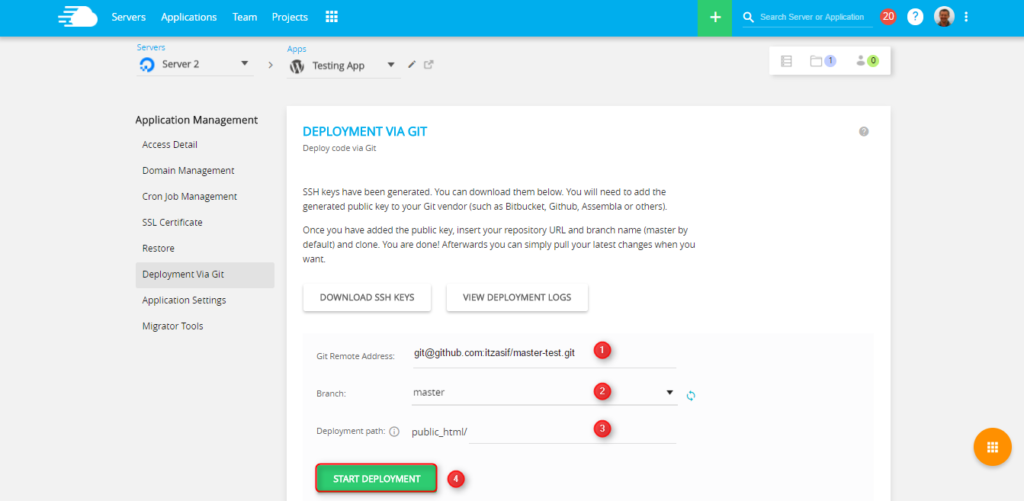 Deploy Laravel With Git on Cloud