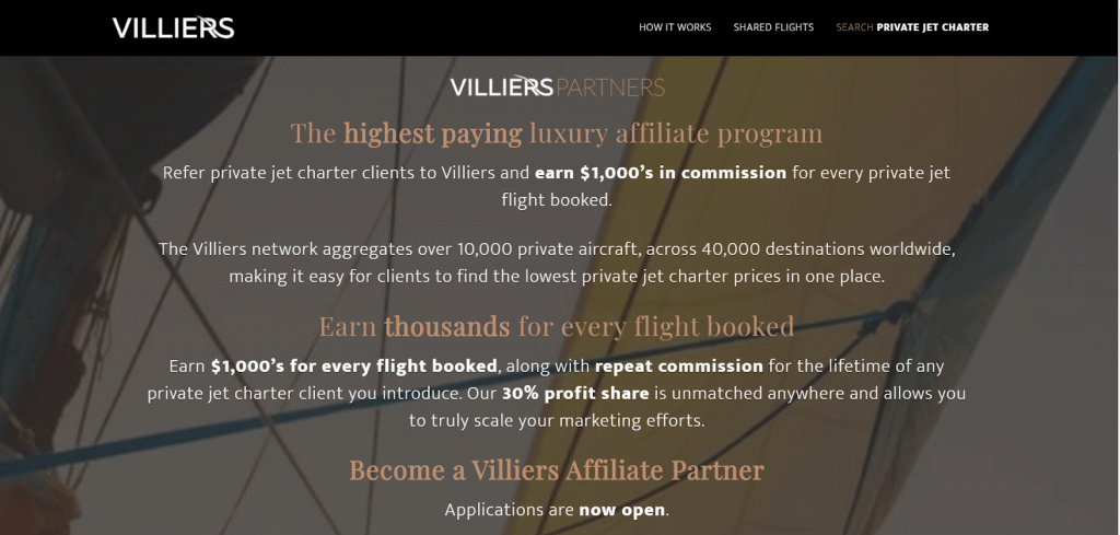 Villiers affiliate program