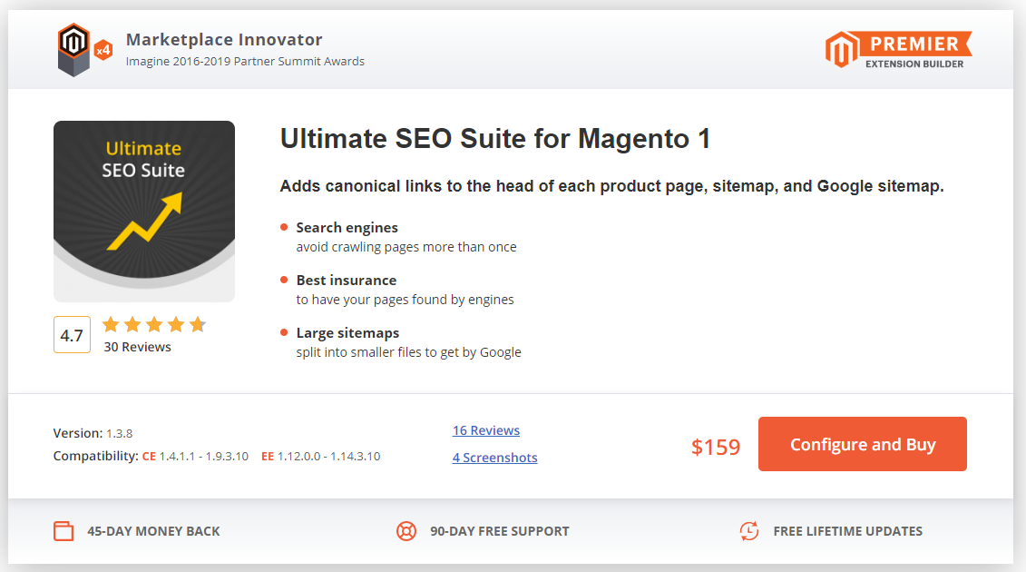 4. Ultimate SEO Suite by AheadWorks v1.3.8