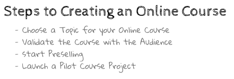 steps to creating an online course