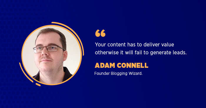 adam connell founder of blogging wizard