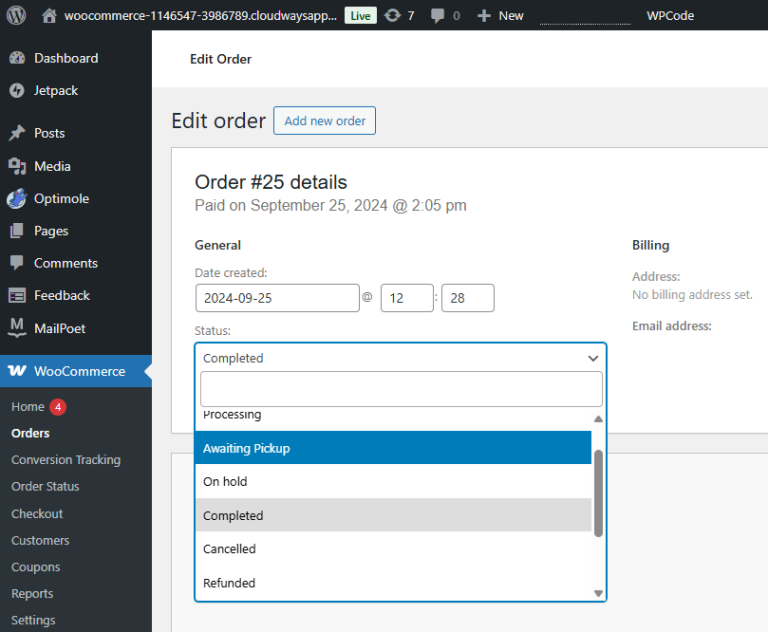 How to Create, Add & Update WooCommerce Custom Order Status