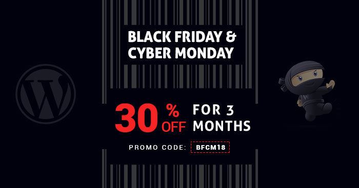 115+ WordPress Black Friday & Cyber Monday Deals 2018