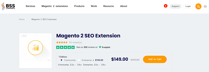BSS Commerce SEO extention