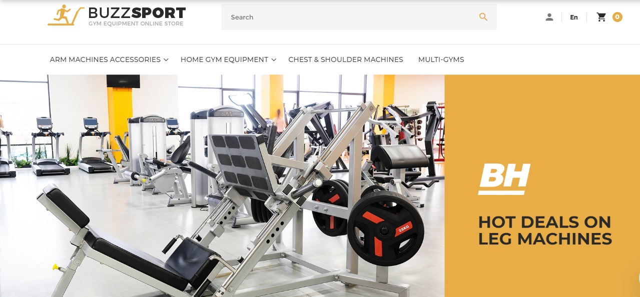 BuzzSport – Gym Equipment Magento Theme