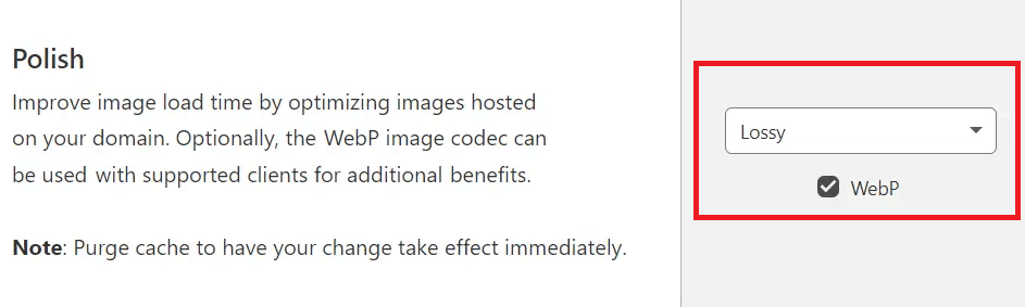 Compress Images using Cloudflare Polish to optimize wordpress mobile speed