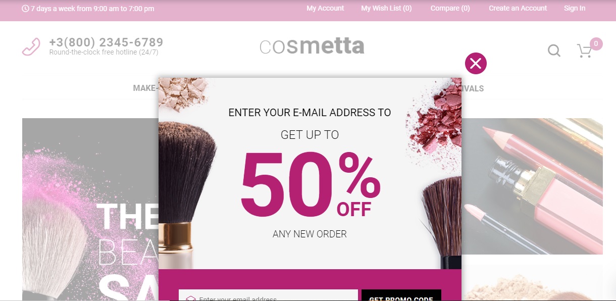 Cosmetta – Responsive Cosmetics Magento Theme