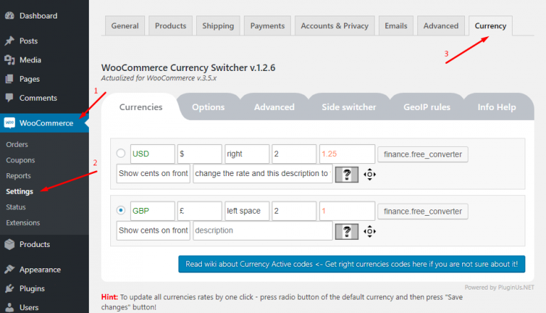 Woocommerce Currency Switcher Switches Currencies Easily