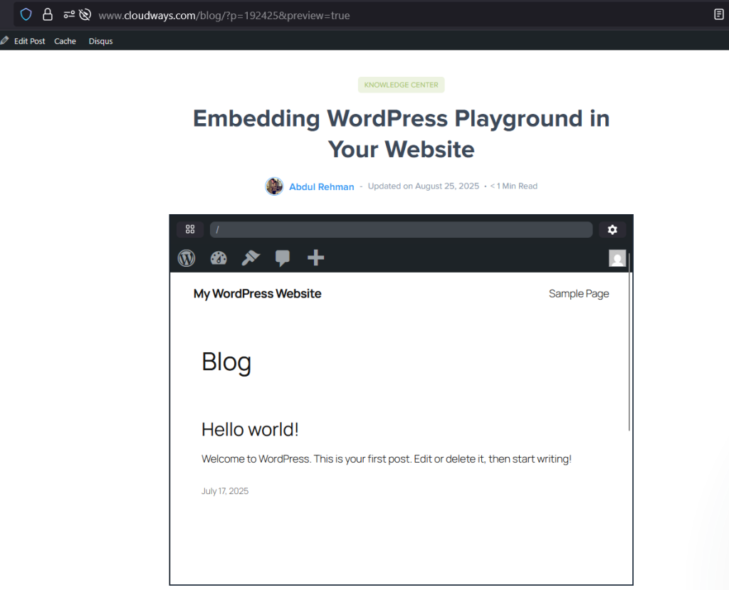 WordPress Playground Explicado: Qué es y cómo usarlo