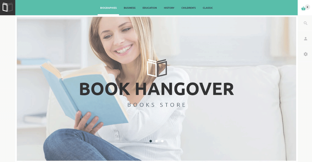 Free Prestashop Themes - Book Hangover Theme
