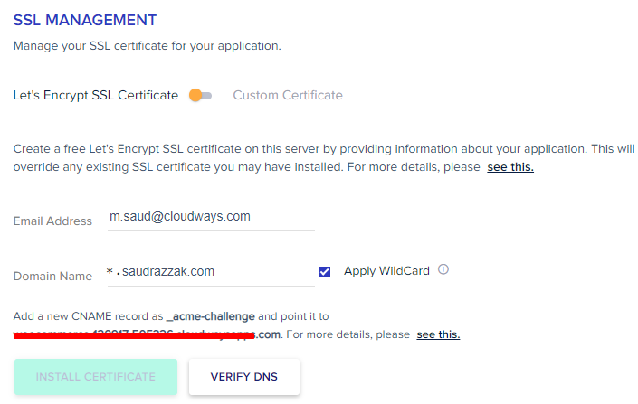 Get Free Wildcard SSL Certificate for Subdomains