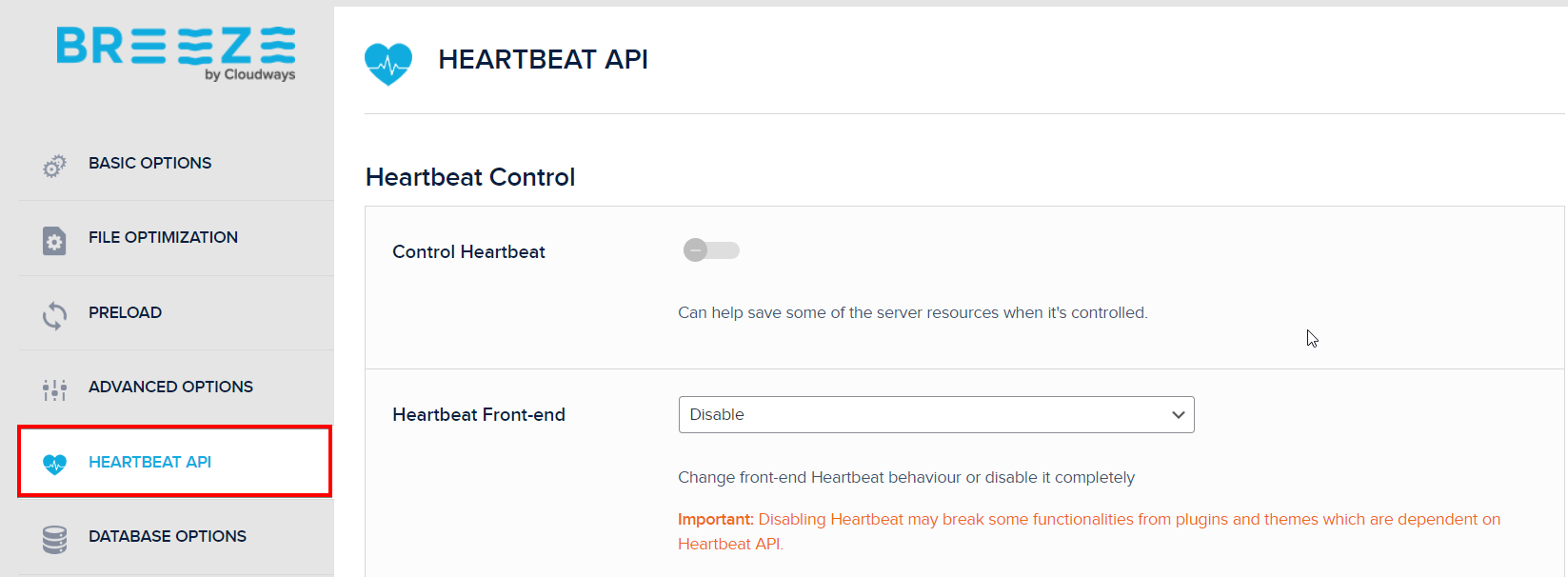 Hearbeat API Breeze Plugin
