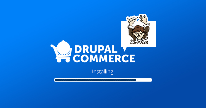 install drupal commerce using composer