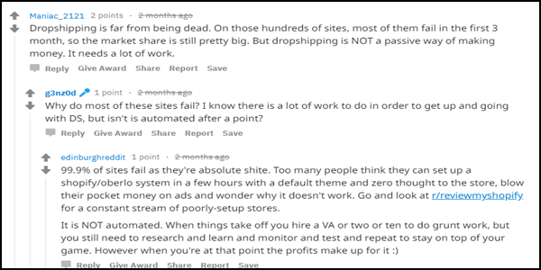Is Dropshipping Dead - Community Response on Reddit