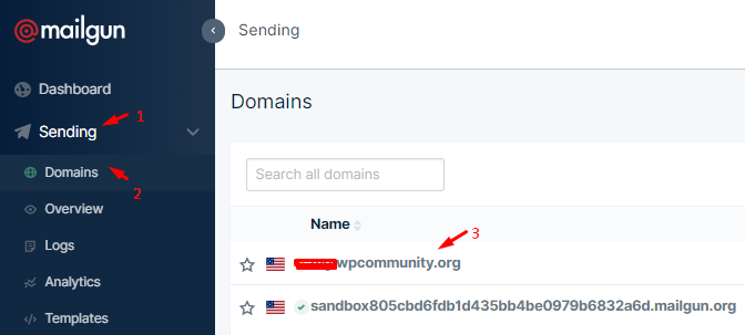 Mailgun Domains