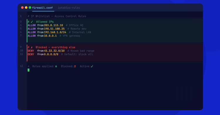 how to whitelist ip