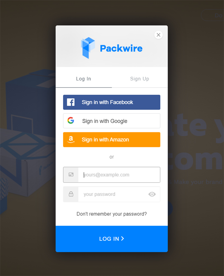Packwire login