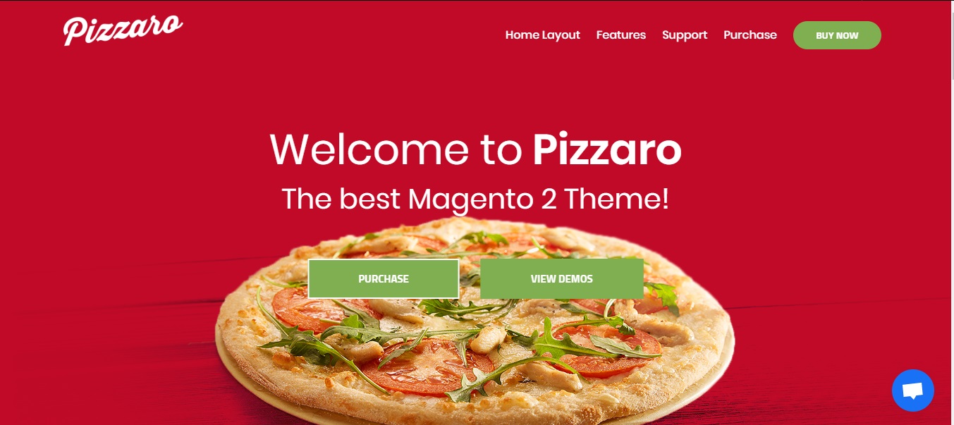 Pizzaro – Food Responsive Magento 1 & 2 Theme