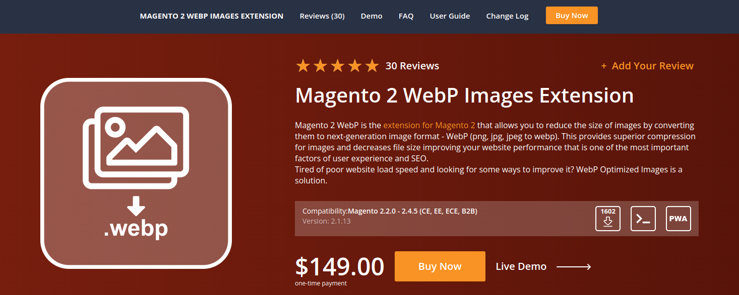 Magento 2 WebP Images by MageFan