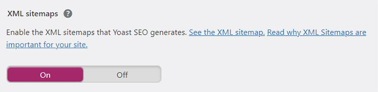 See XML sitemap