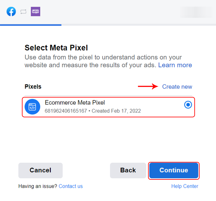 Select Meta Pixel
