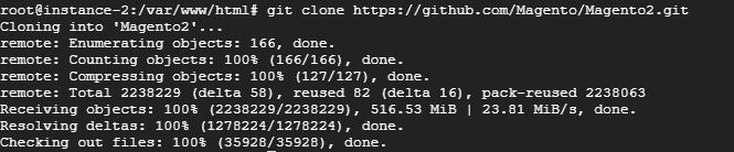 Use 'git clone httpsgithub.comMagentoMagento2.git' to clone the repository-1