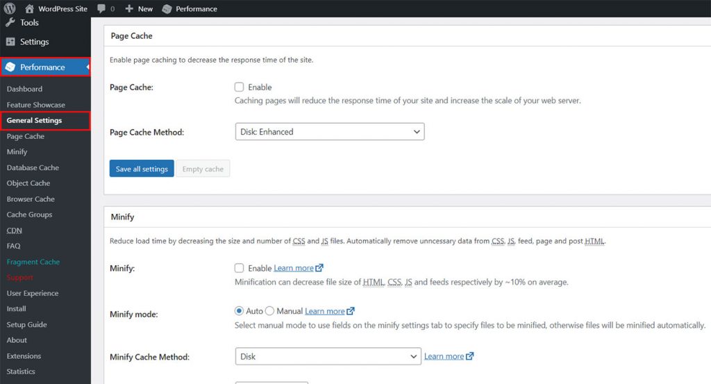 Use WordPress W3 Total Cache Plugin to Speed up Website