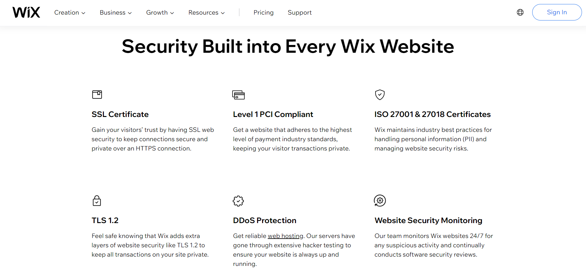 Wix - Security