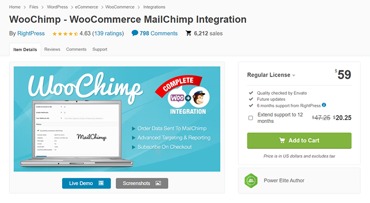 WooChimp - WooCommerce MailChimp Integration