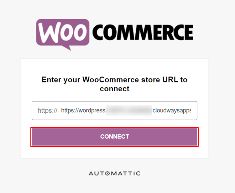 WooCommerce URL connection