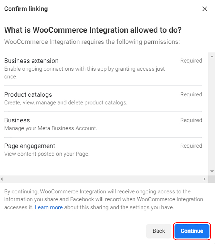 WooCommerce integration allowed to do
