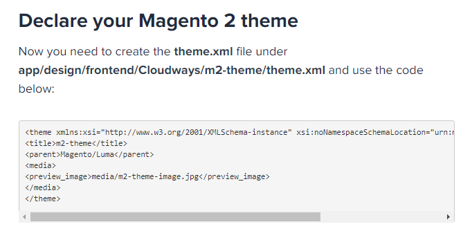 Declare your Magento 2 theme