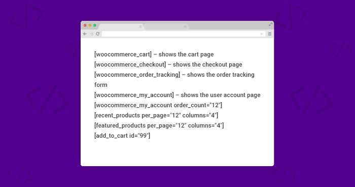 WooCommerce Shortcode Guide