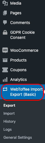 Product Import Export Plugin activation