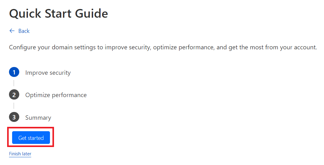 complete cloudflare's recommended settings