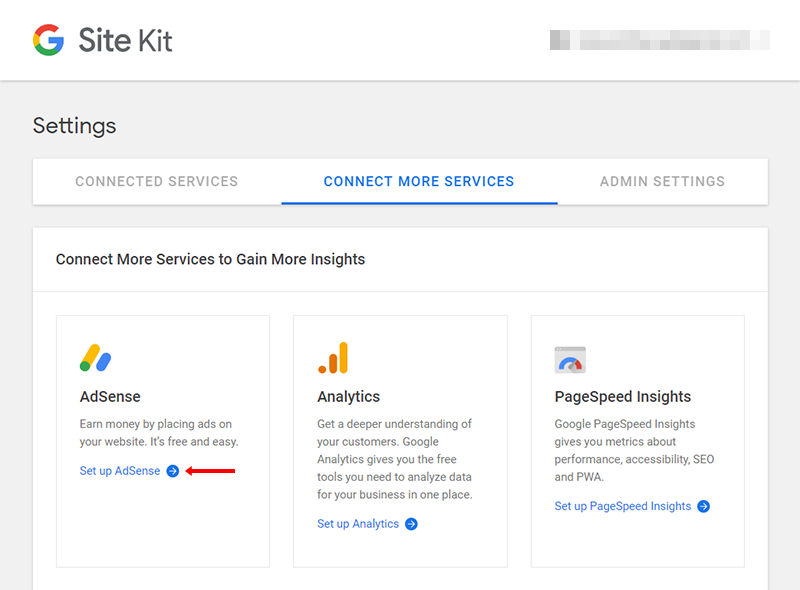 connect google adsense to site kit