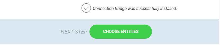 connection bridge installed