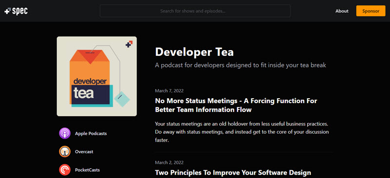 developer tea