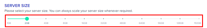 linode server size