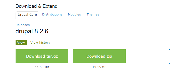 drupal 8 download