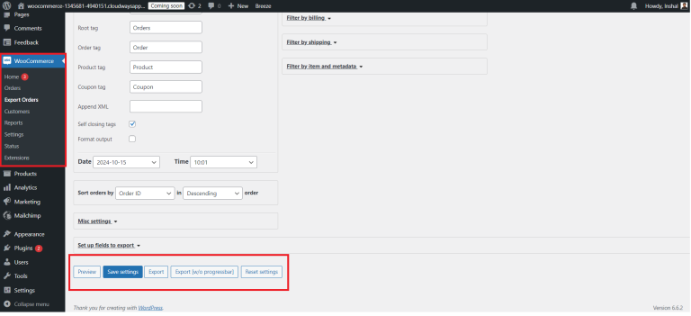 How to Export WooCommerce Orders in CSV or XML Format