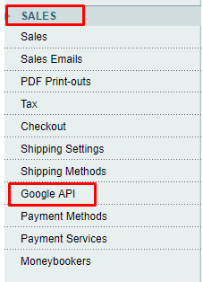 google api - Magento google analytics