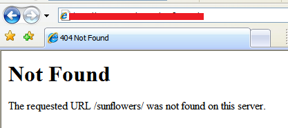 404 error Not Found - The requested url was not found on this server wordpress