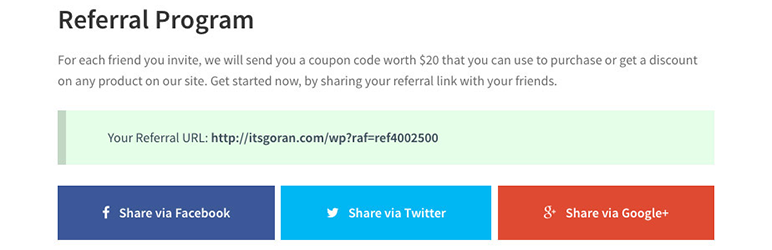 Refer a Friend for WooCommerce