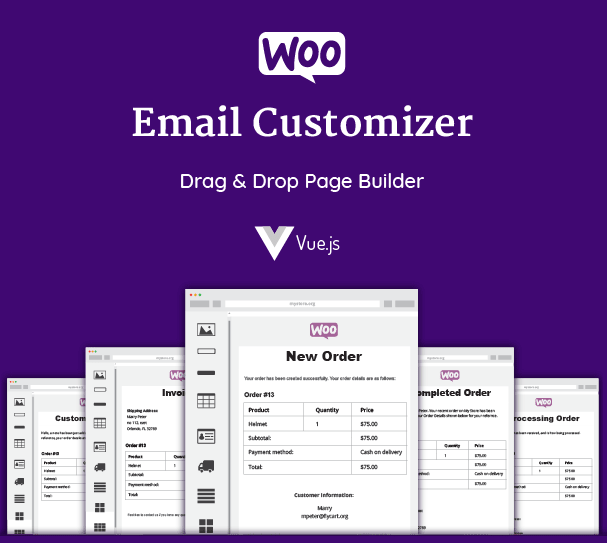 email customizer for woocommerce
