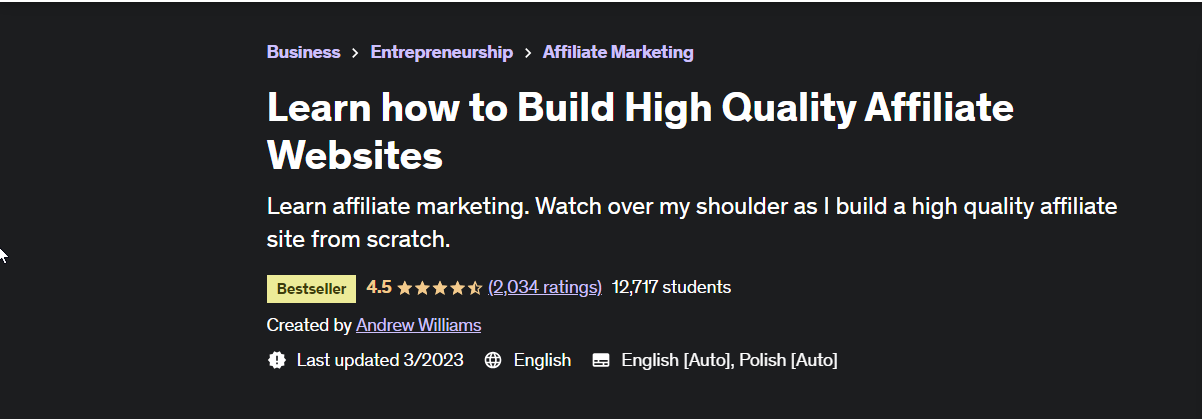 How to Build High-Quality Affiliate Websites