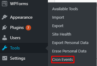 cron events
