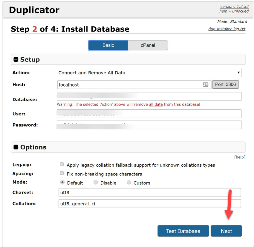 Install Database