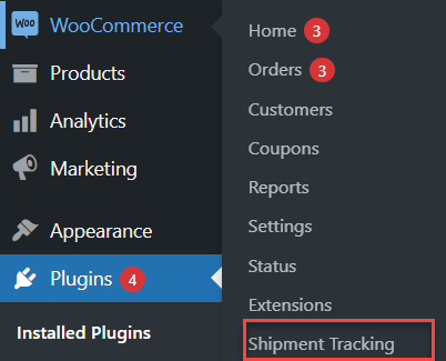 Configure Shipment Tracking